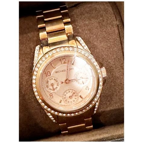 michael kors women's rose goldtone and blush mini blair watch|blair mini rose gold tone.